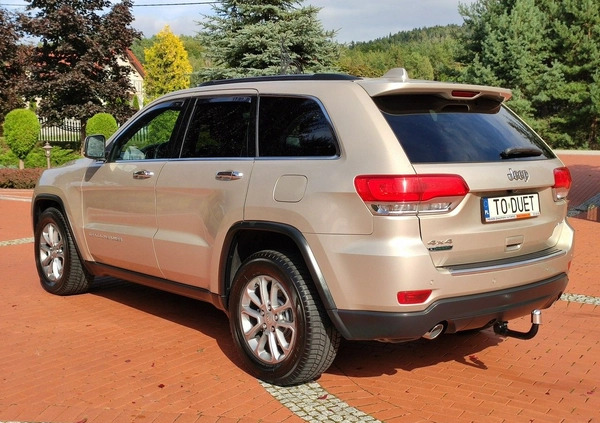 Jeep Grand Cherokee cena 97000 przebieg: 115000, rok produkcji 2014 z Dobra małe 781